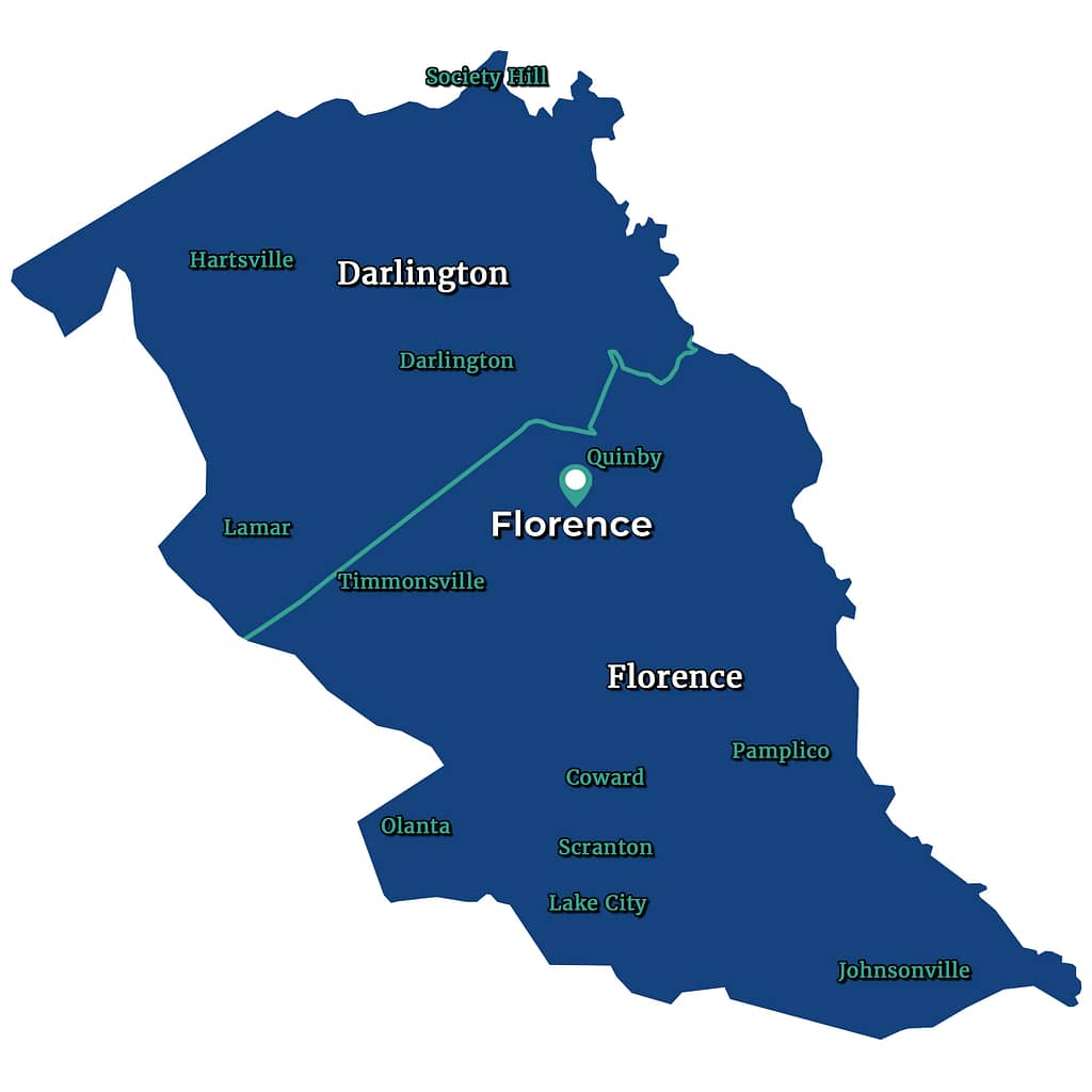 Florence County Immigration Attorney Map